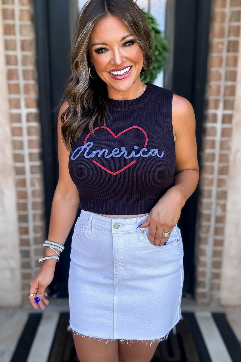 America Knit Tank Top