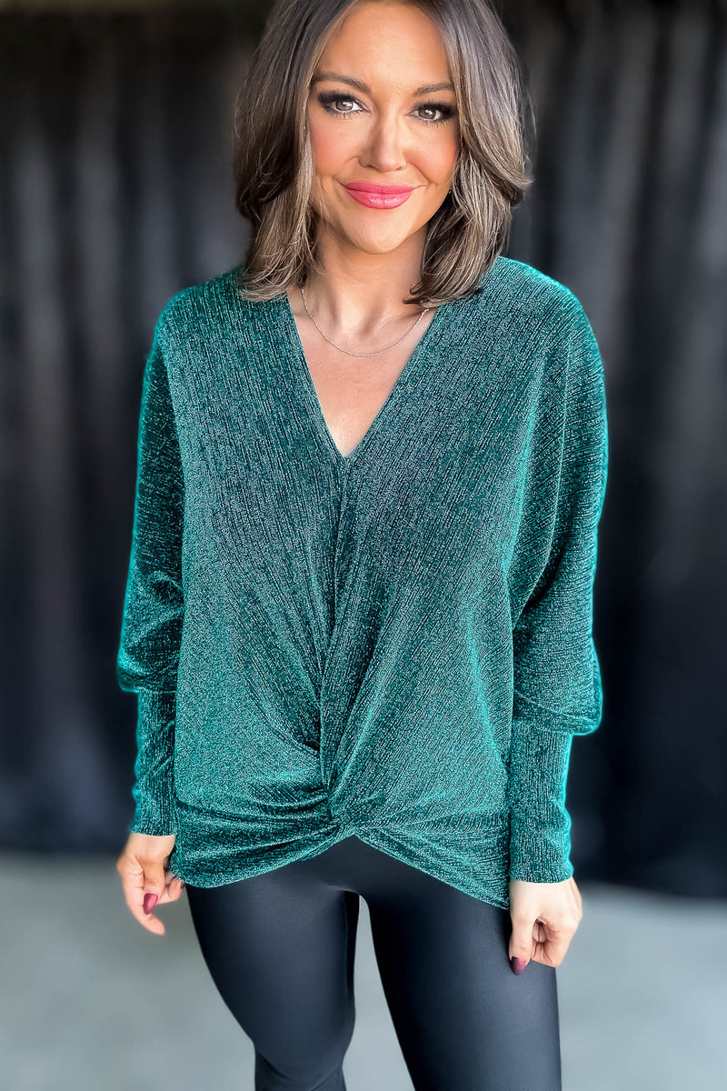 All That Glitter Emerald Top