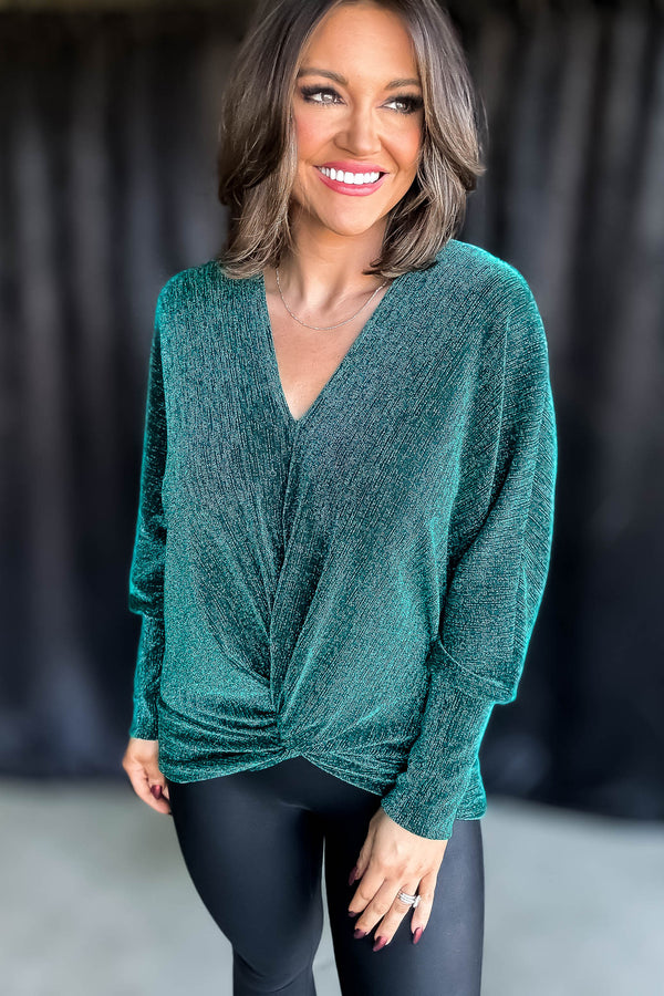 All That Glitter Emerald Top