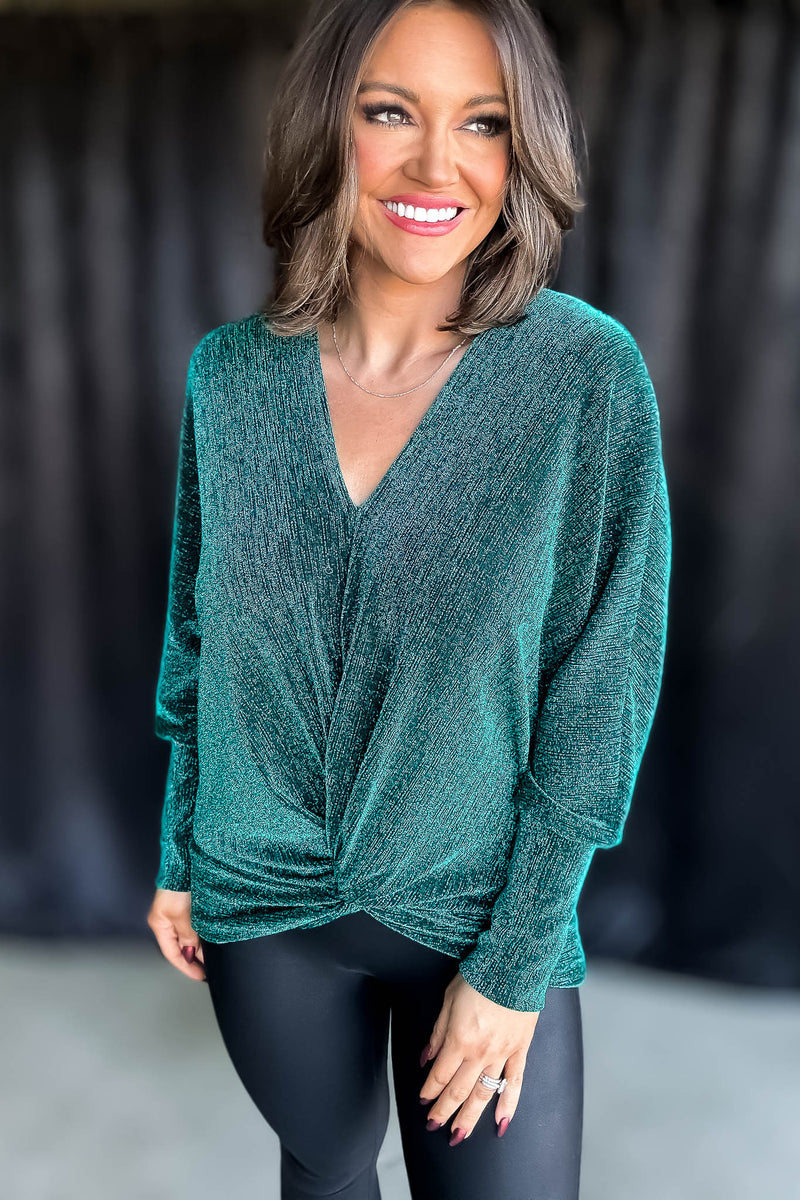 All That Glitter Emerald Top
