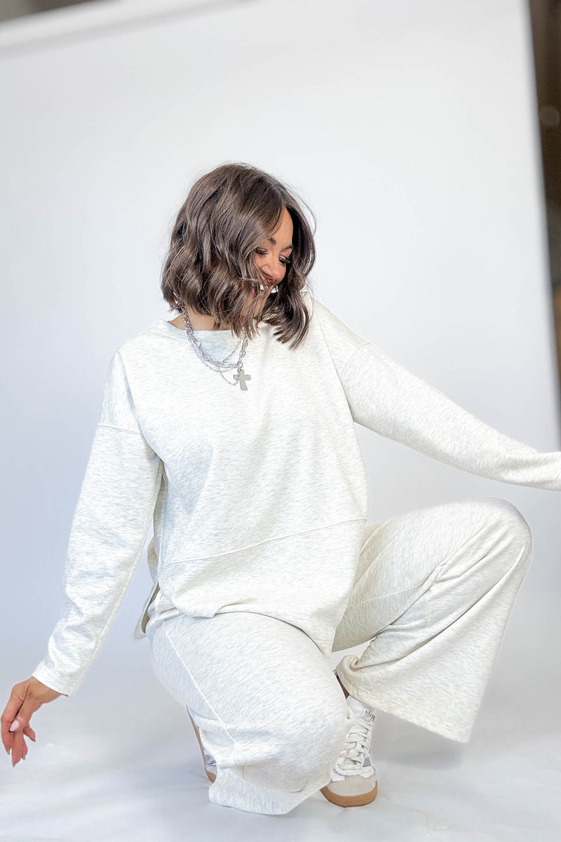 Heather Vanilla Scuba Pants