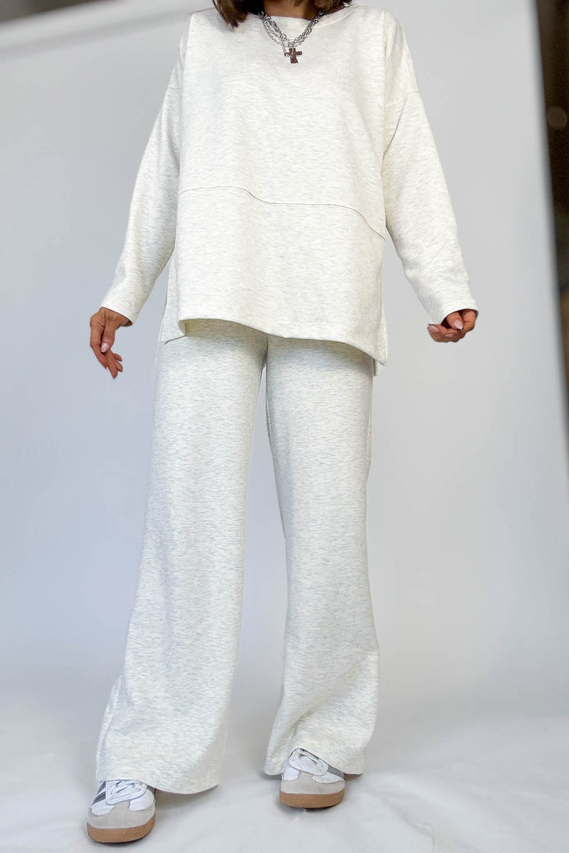 Heather Vanilla Scuba Pants