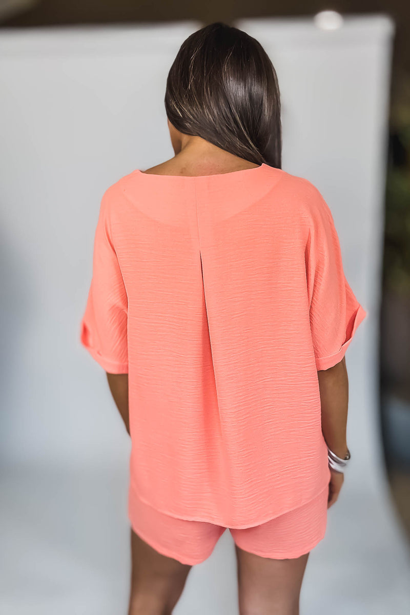 Sparrow Coral Airflow Top