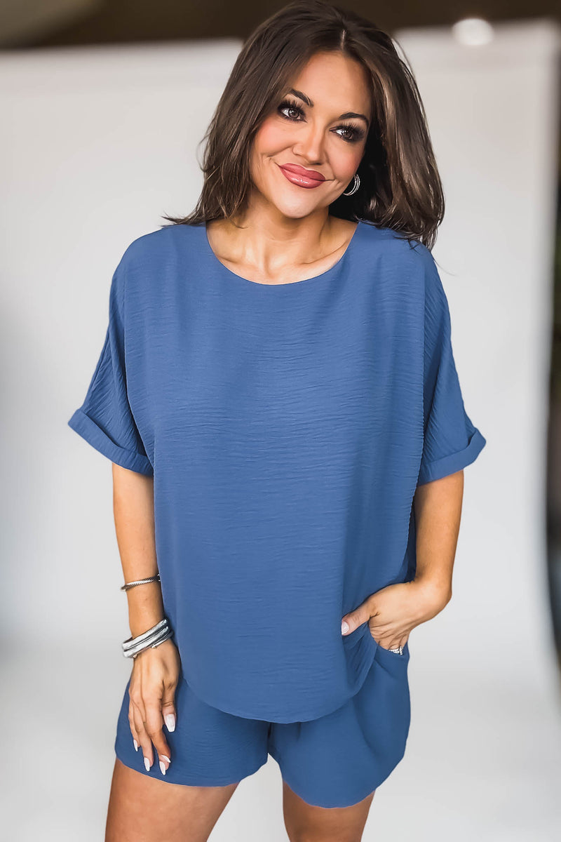 Sparrow Dusty Blue Airflow Top