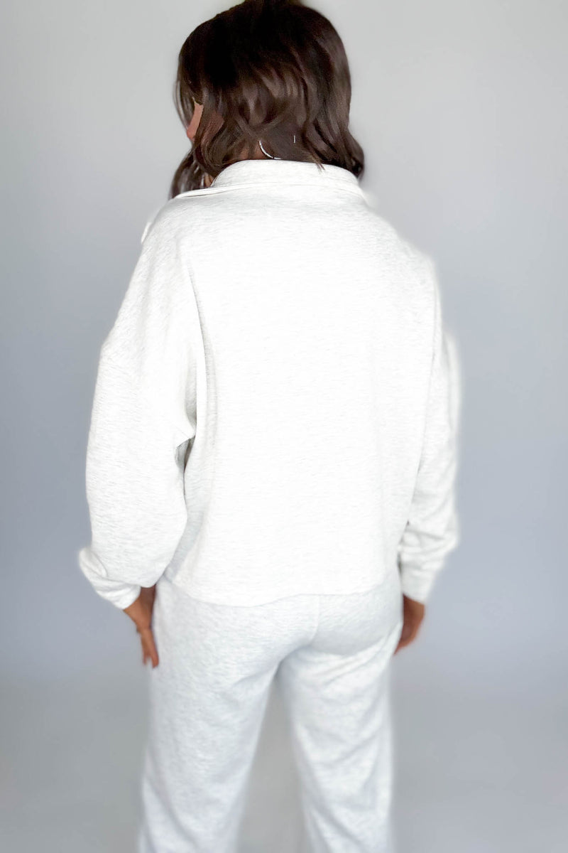 Scuba Heather Vanilla Full Zip Jacket