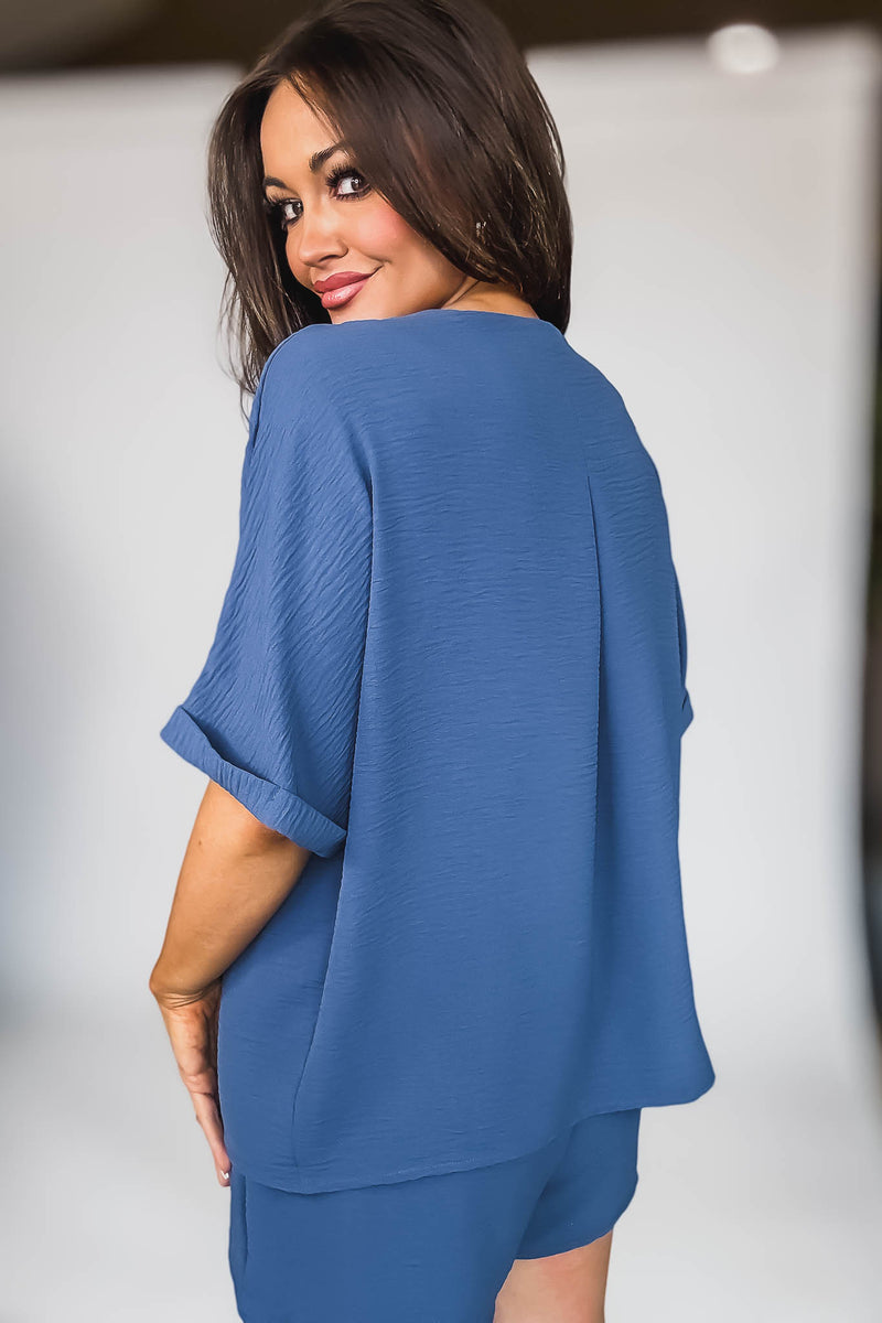 Sparrow Dusty Blue Airflow Top