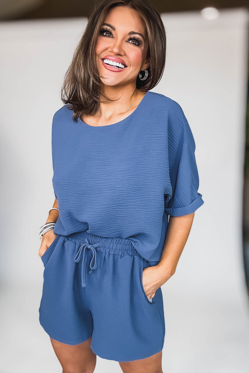 Sparrow Dusty Blue Airflow Top