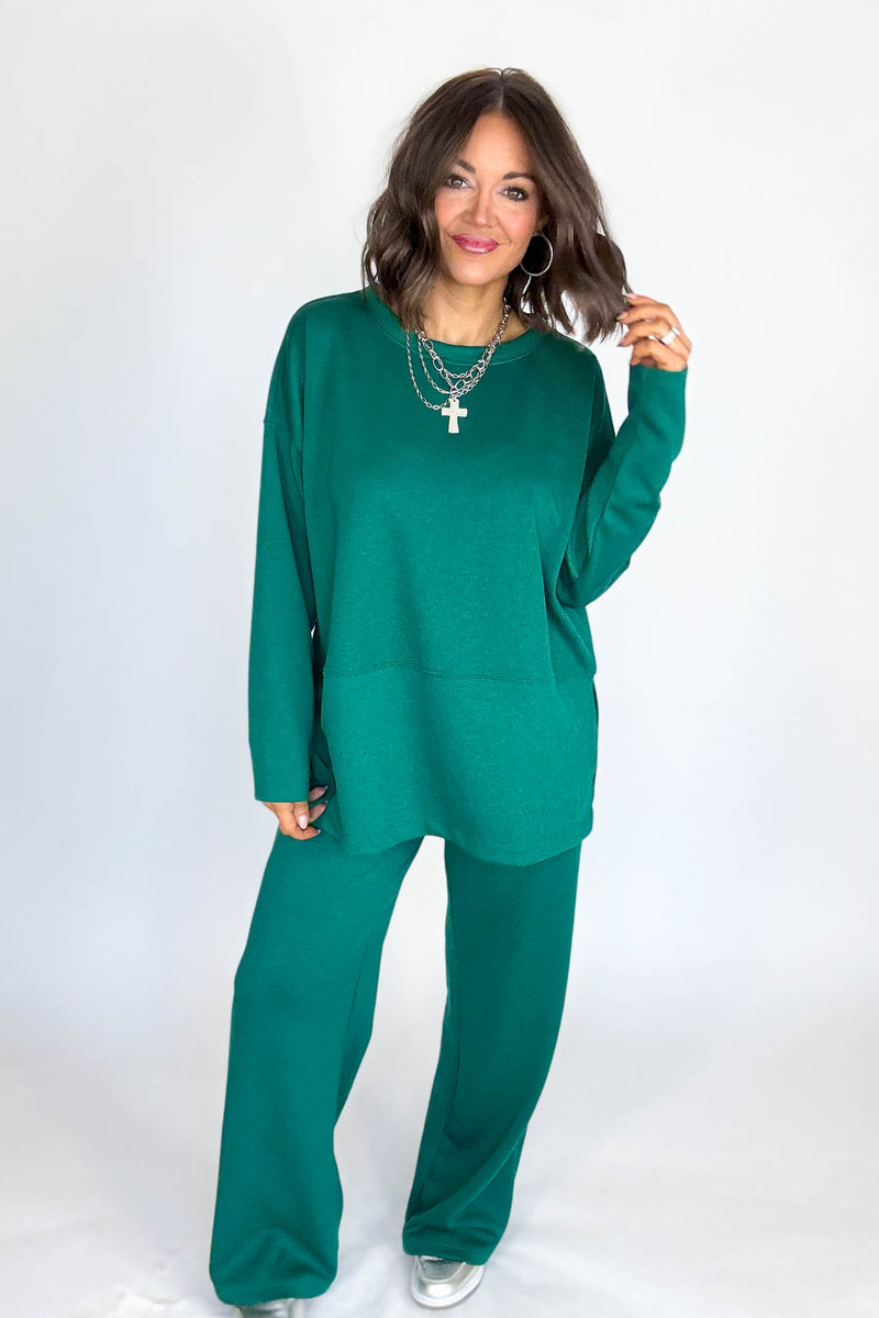 Hunter Green Scuba Pants