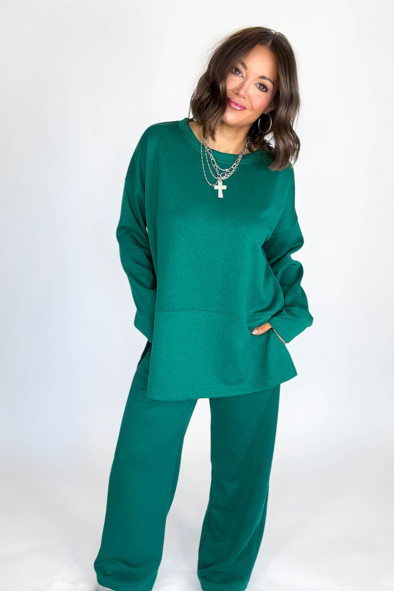 Hunter Green Scuba Pants