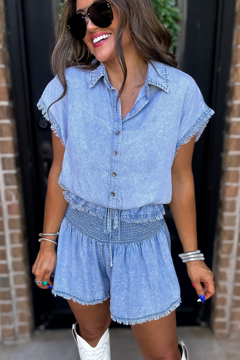Everyday Wonders Denim Crop Top