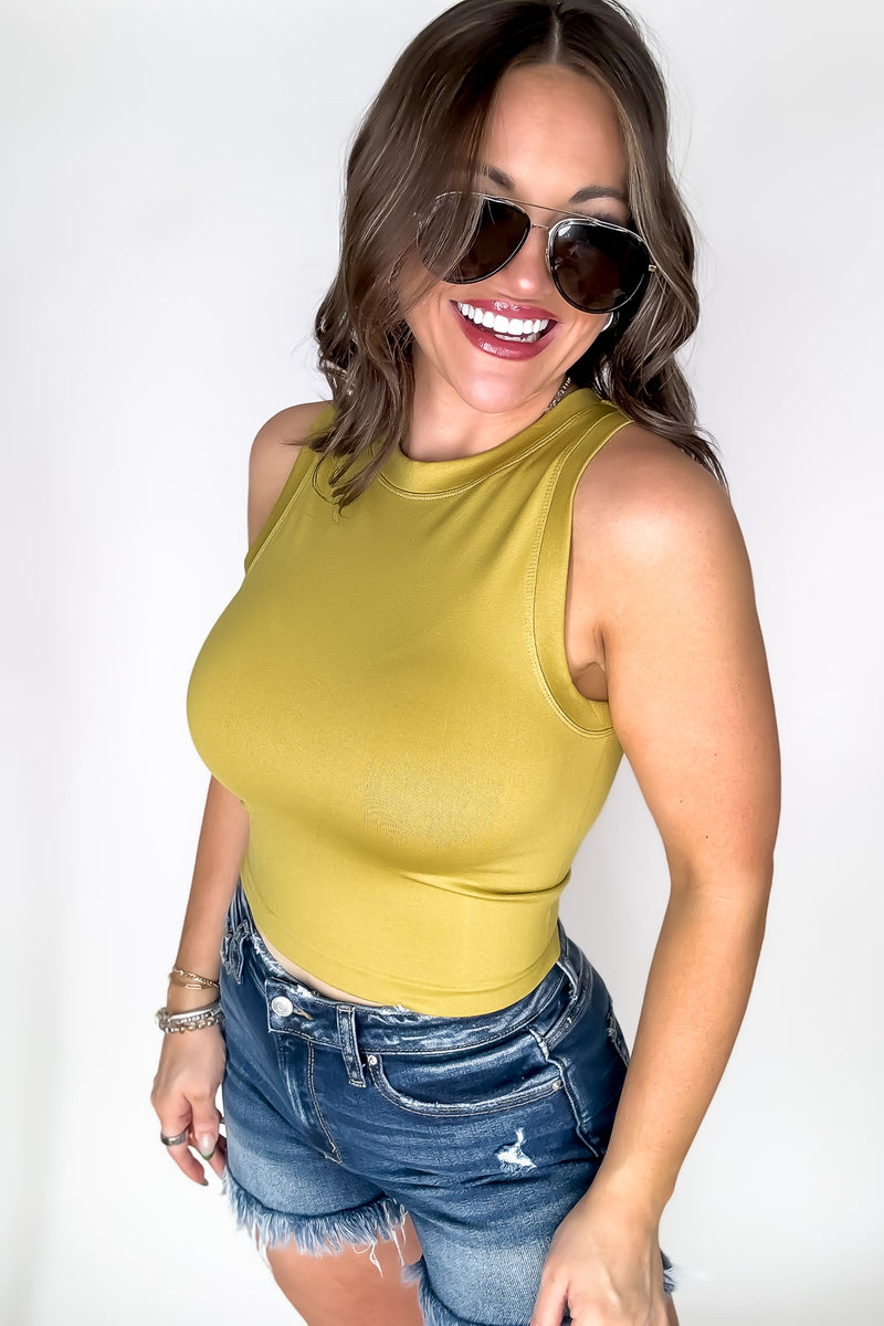 SR Basic Nina Lemon Ginger Flat Seamless Top