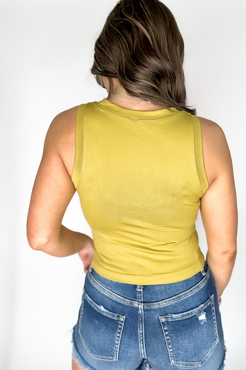 SR Basic Nina Lemon Ginger Flat Seamless Top