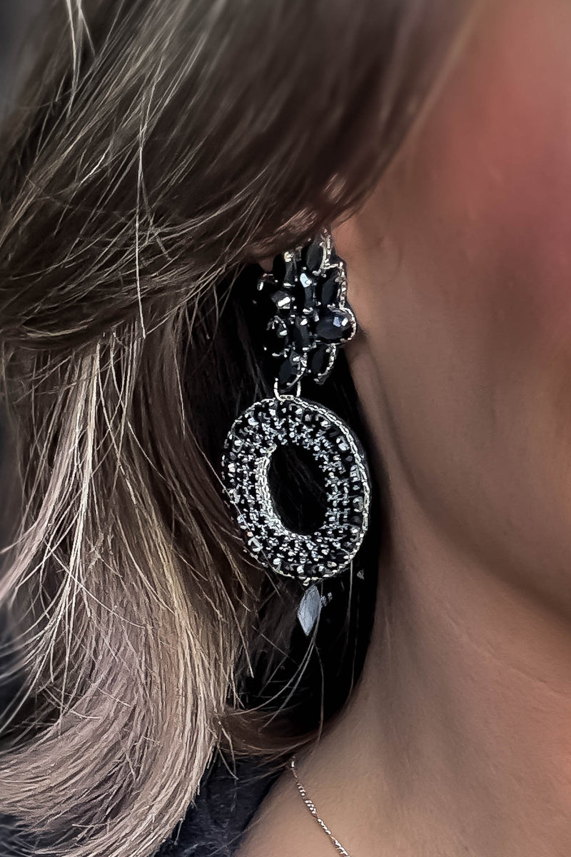 In The Details Black Earrings