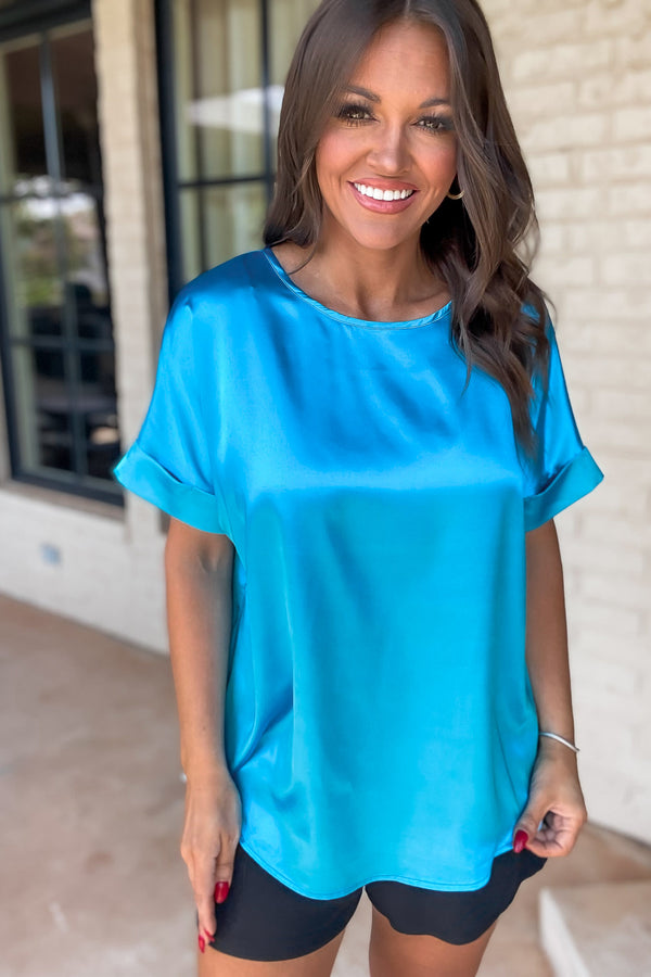 Good Together Turquoise Top