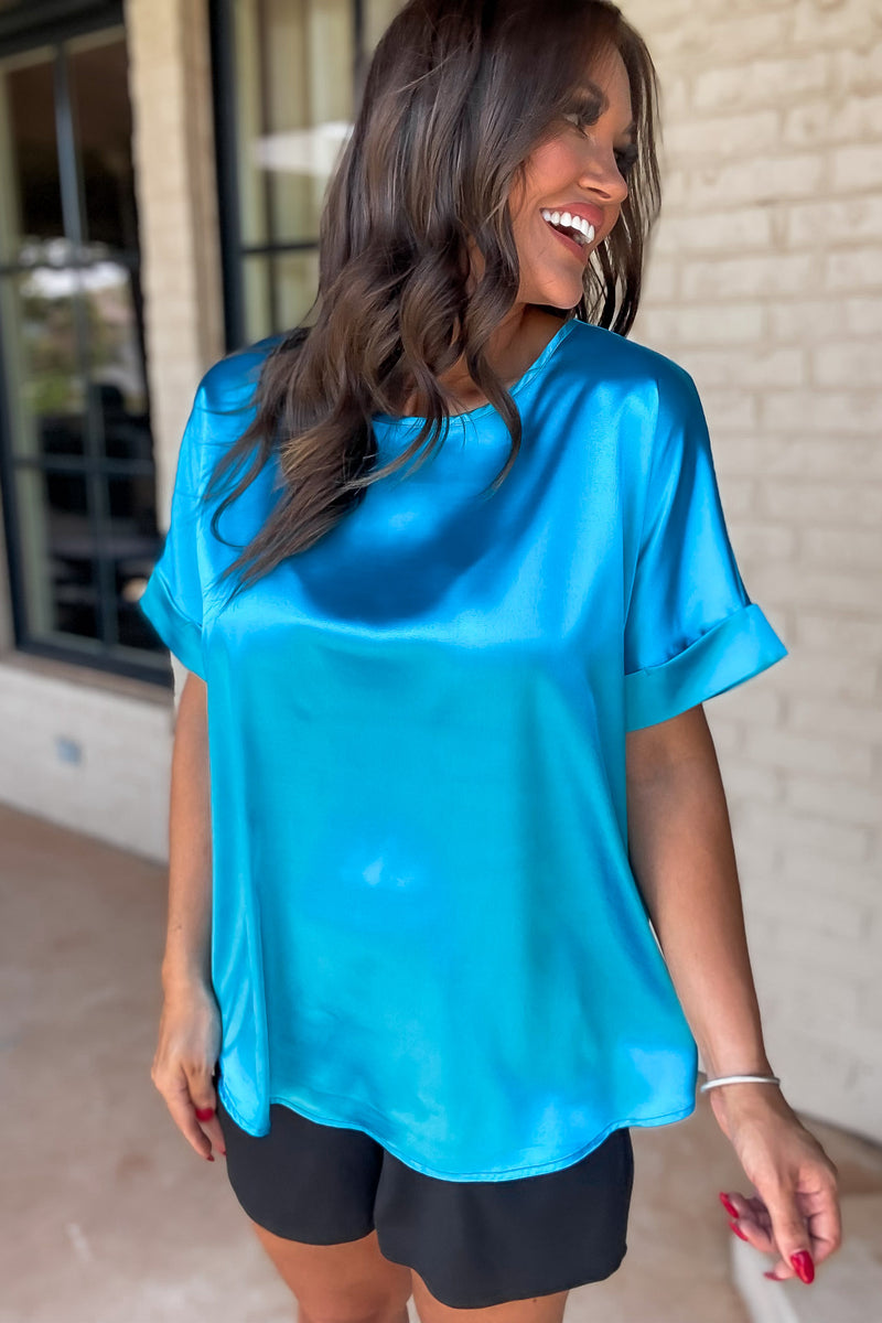 Good Together Turquoise Top