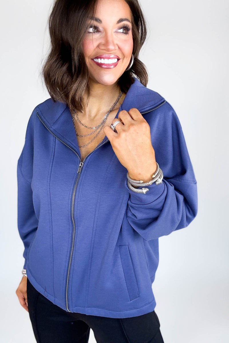 Scuba Blue Indigo Full Zip Jacket