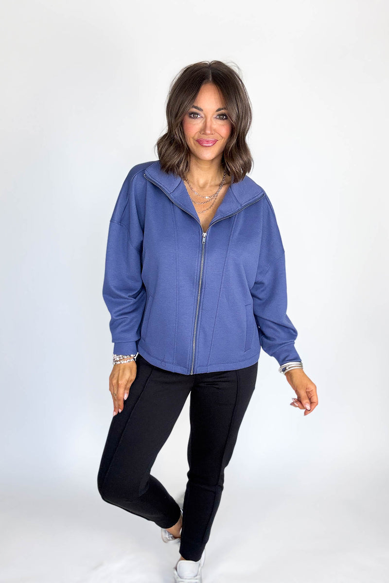 Scuba Blue Indigo Full Zip Jacket