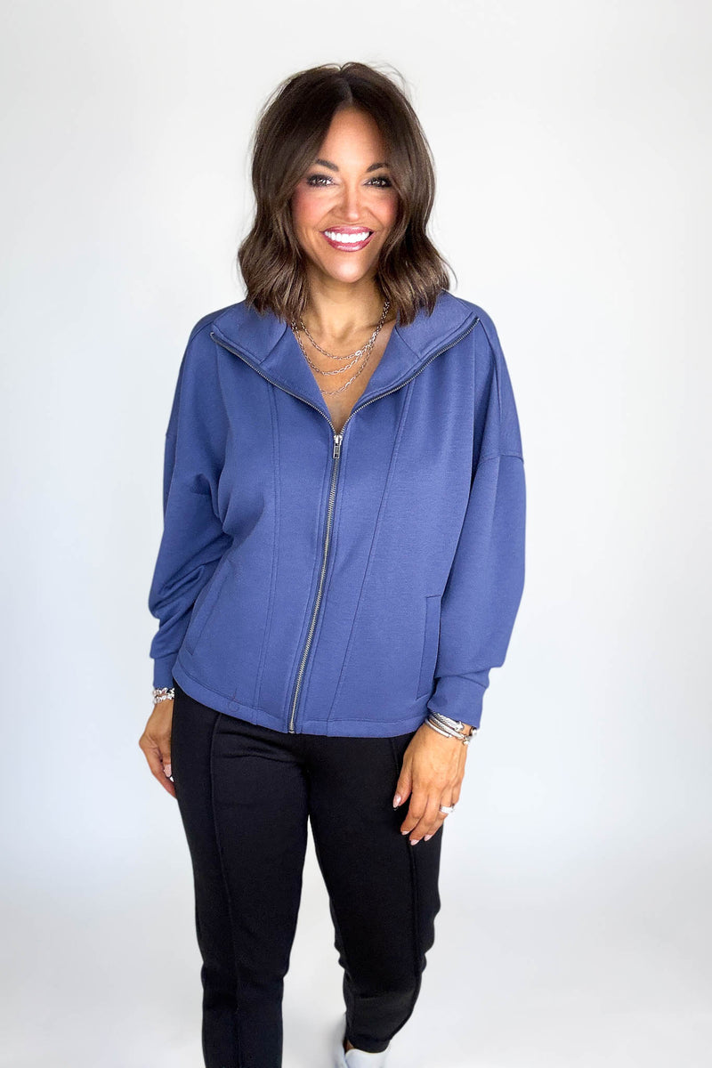 Scuba Blue Indigo Full Zip Jacket