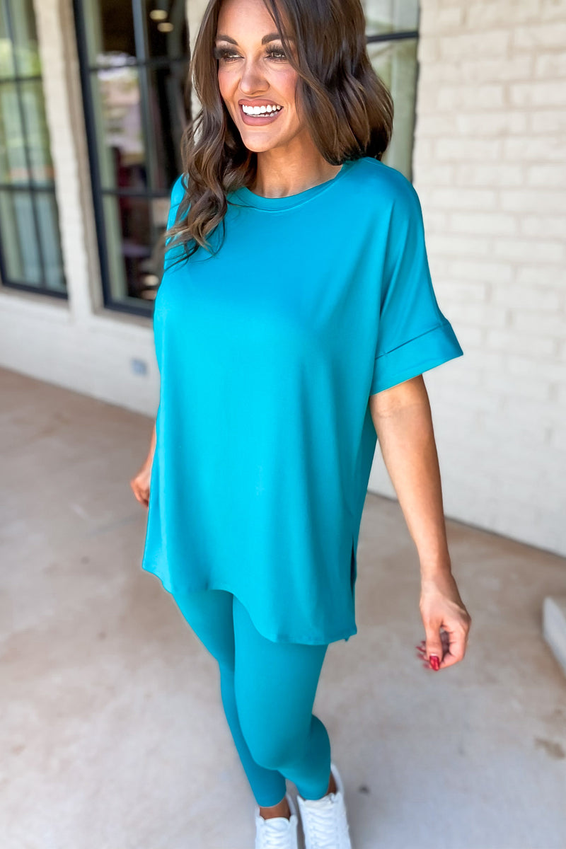 Believe In Yourself Super Soft Light Teal Set