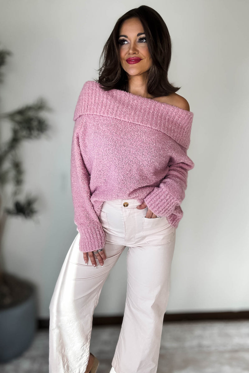 Powder Pink Ankle Cropped Pants
