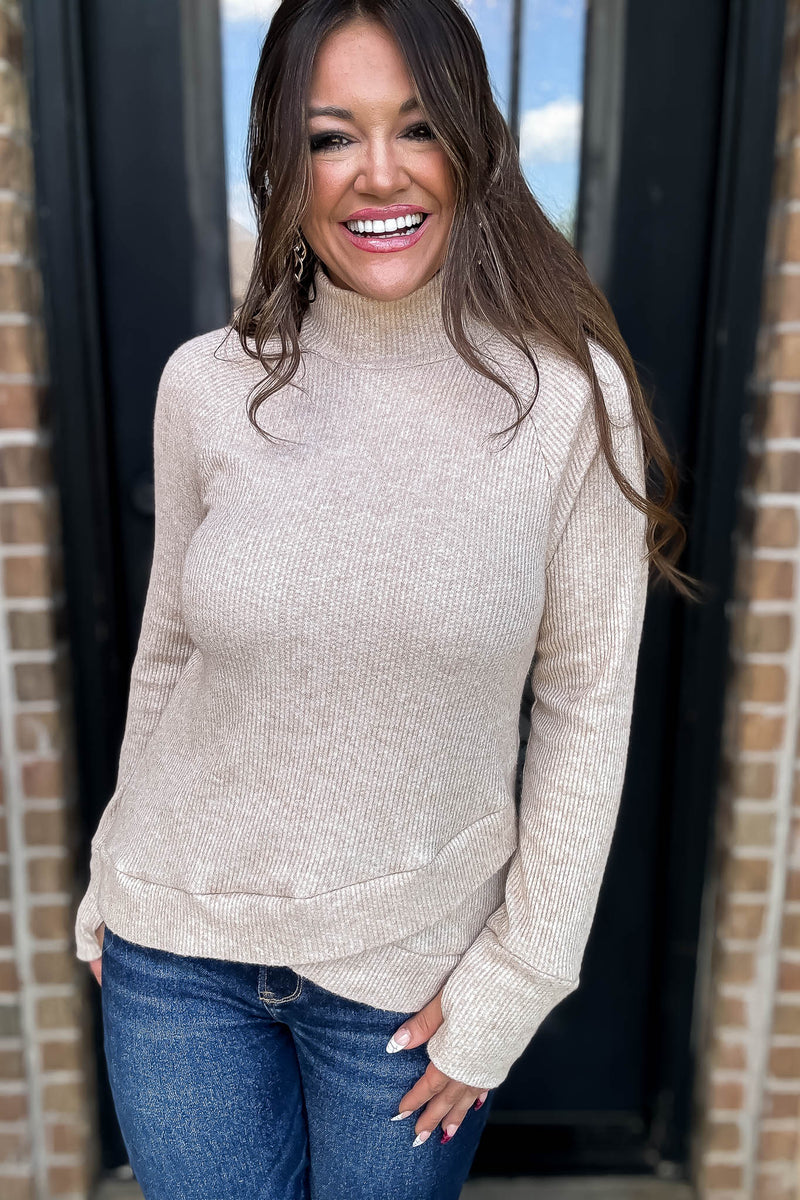 Oatmeal Long Sleeve Top