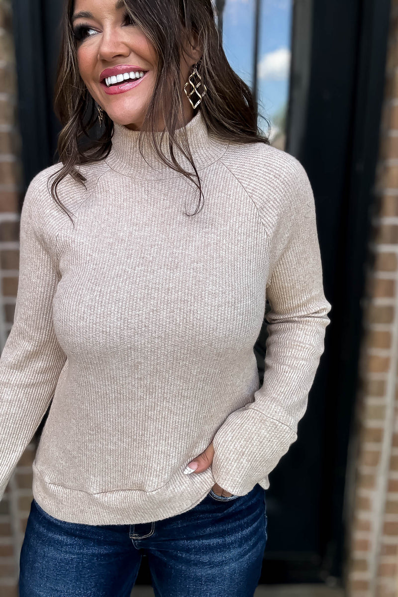 Oatmeal Long Sleeve Top