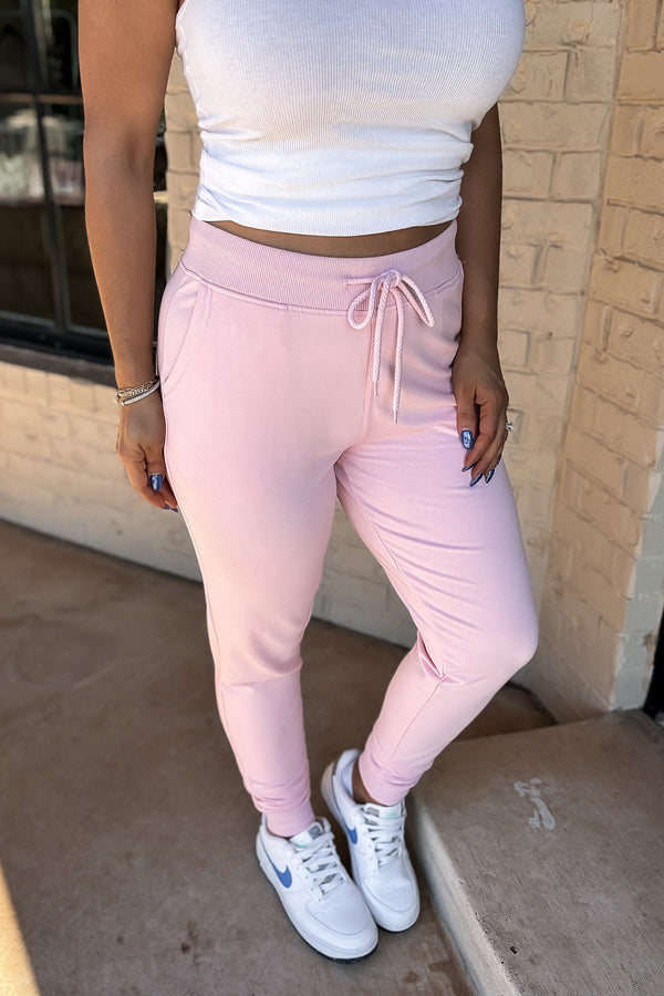 On Top Of The World Pink Boyfriends Jogger Pants