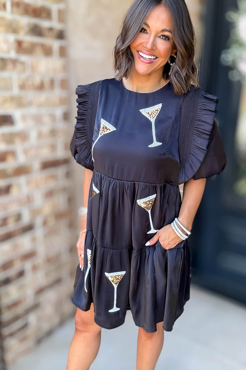 Sequin Martini Embellished Dress
