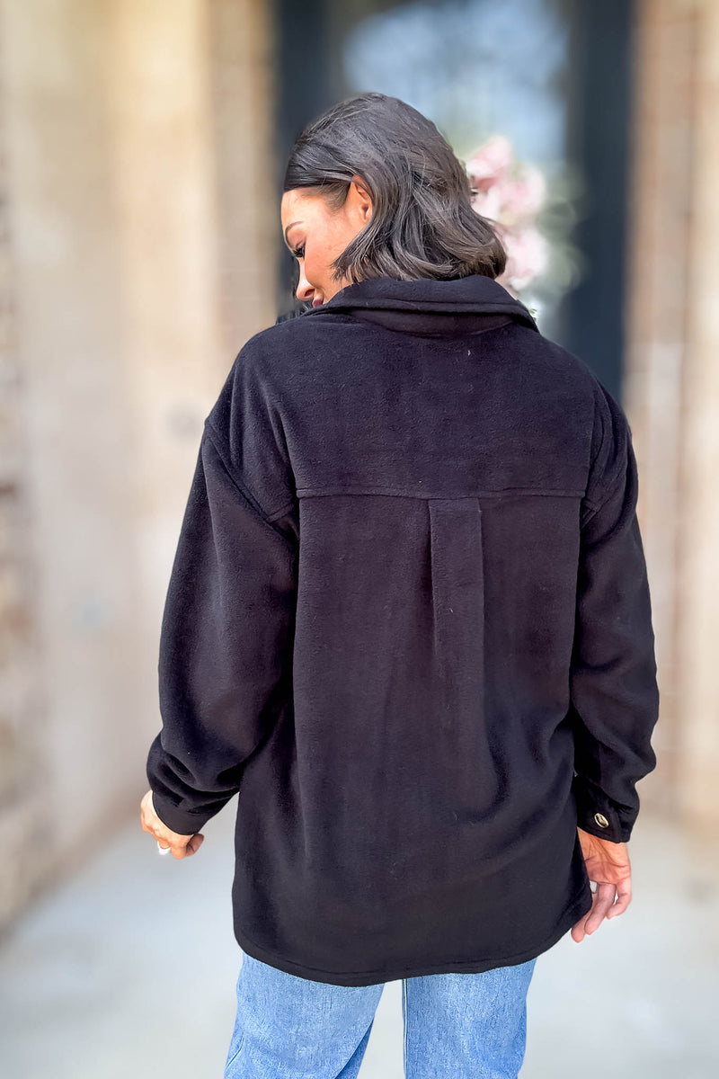 Perfectly In Season Black Fleece Shacket