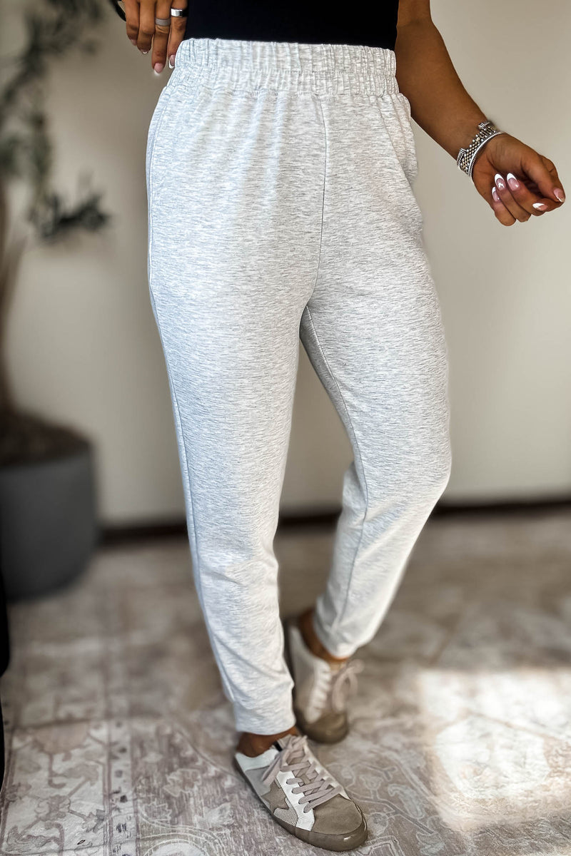 Double Soft Ivory Marl Cuff Pant
