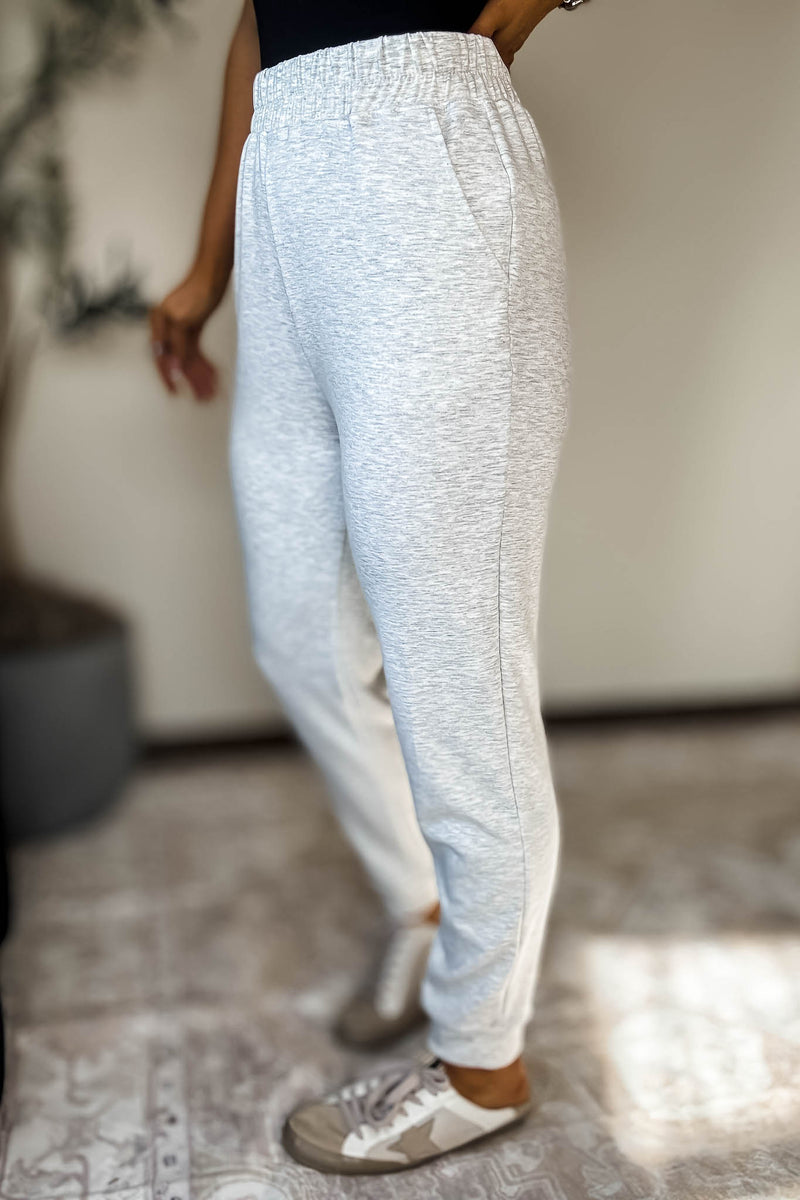 Double Soft Ivory Marl Cuff Pant