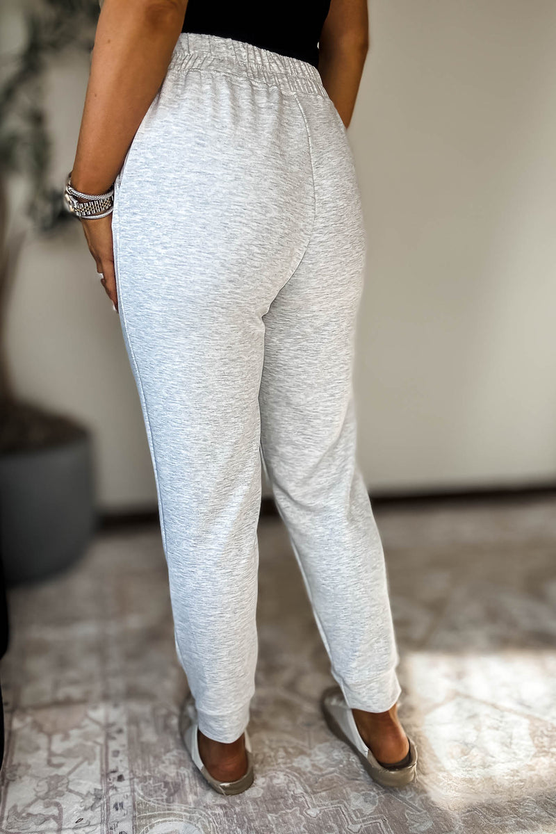 Double Soft Ivory Marl Cuff Pant