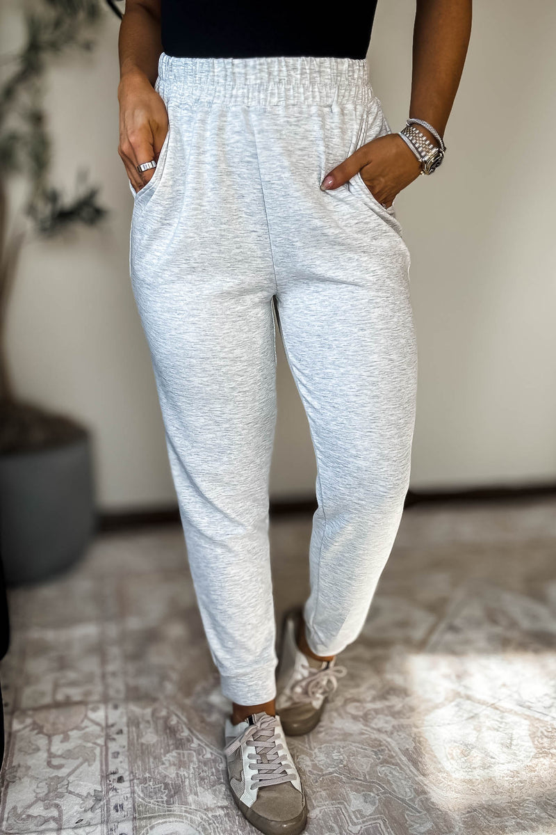 Double Soft Ivory Marl Cuff Pant