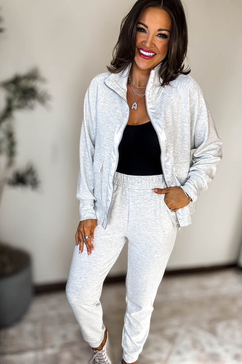 Double Soft Ivory Marl Cuff Pant