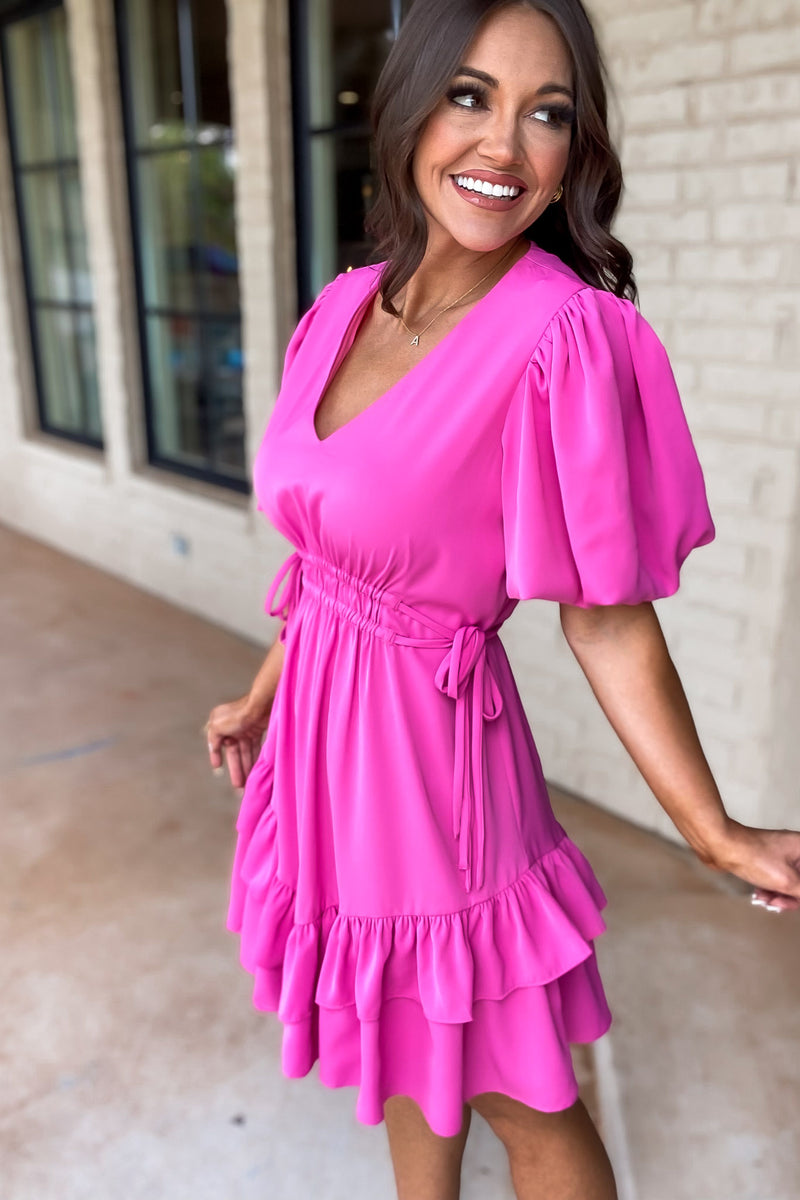 Raleigh Vivid Pink Dress
