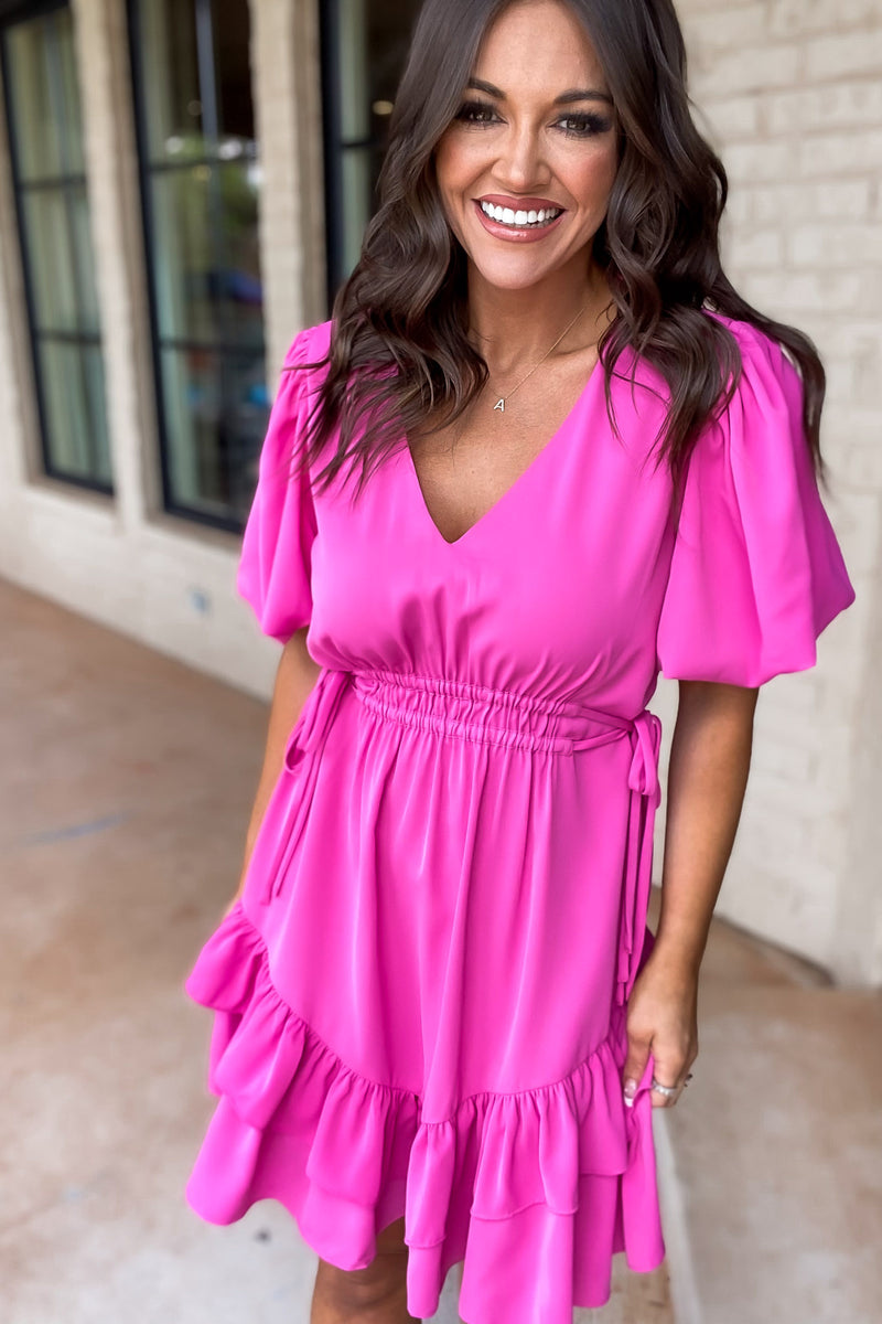 Raleigh Vivid Pink Dress