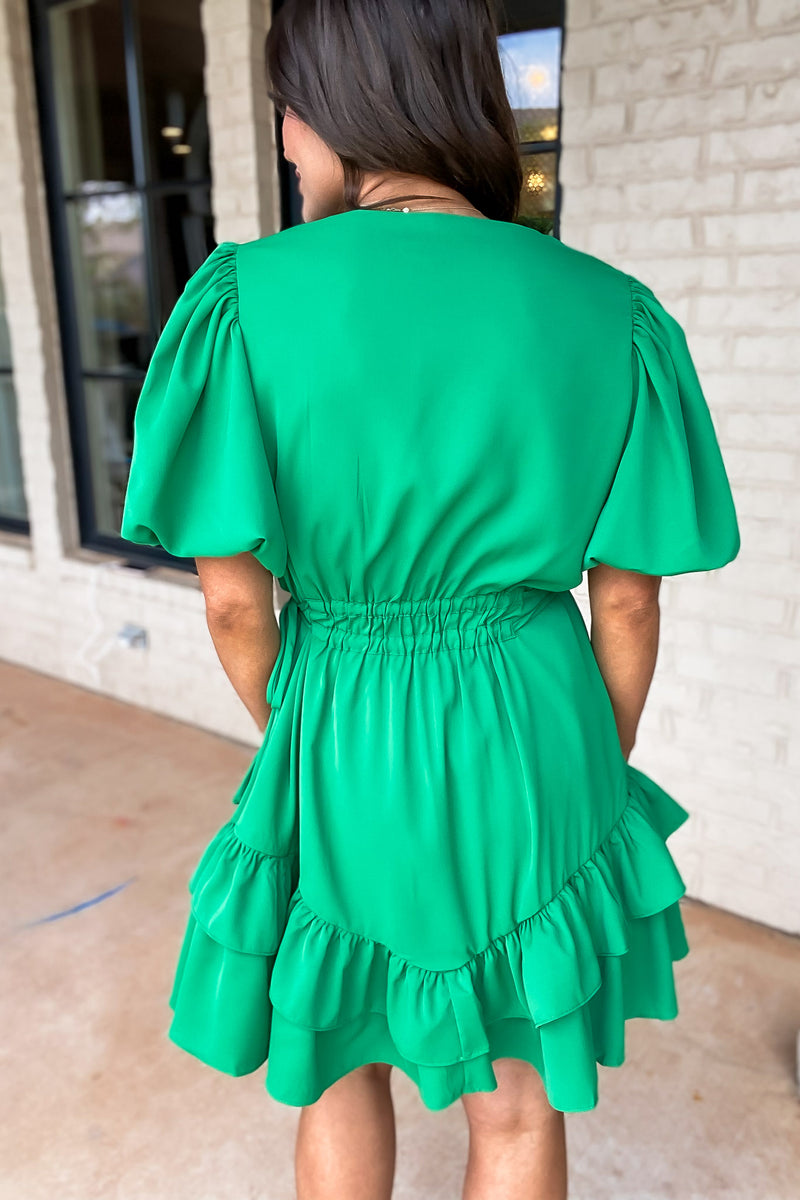 Raleigh Vivid Green Dress