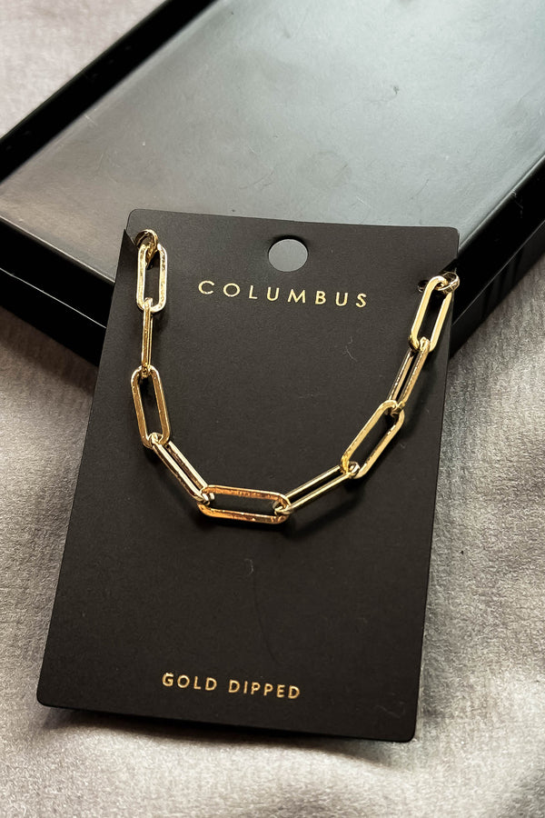 Gold Dipped Link Necklace