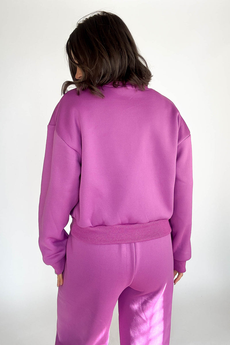 Cozy Grape Sweatshirt Top