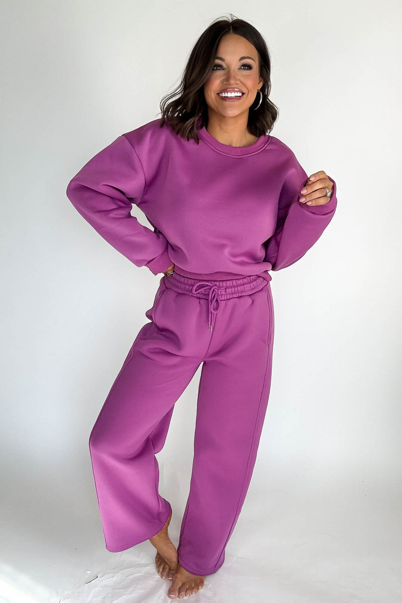 Cozy Grape Sweatshirt Top