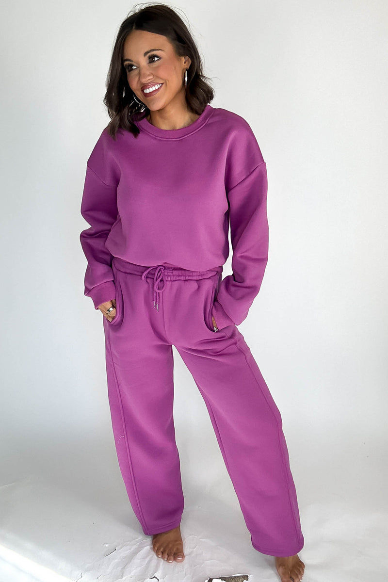 Cozy Grape Sweatshirt Top
