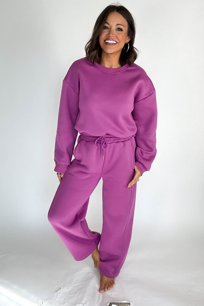 Cozy Grape Sweatshirt Top