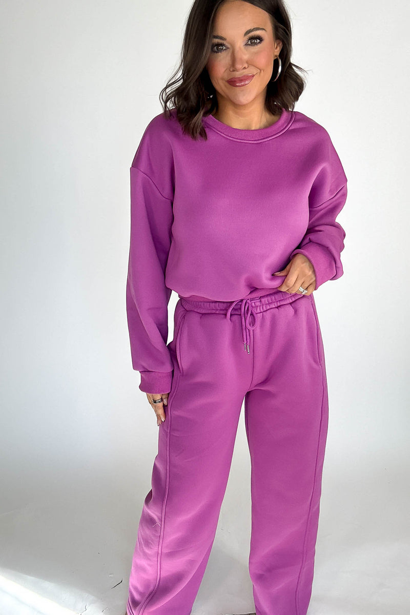 Cozy Grape Sweatshirt Top