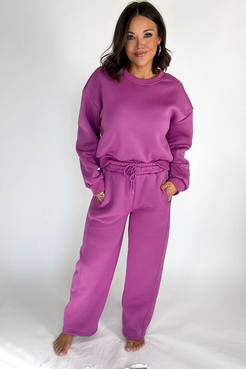 Cozy Grape Sweatshirt Top