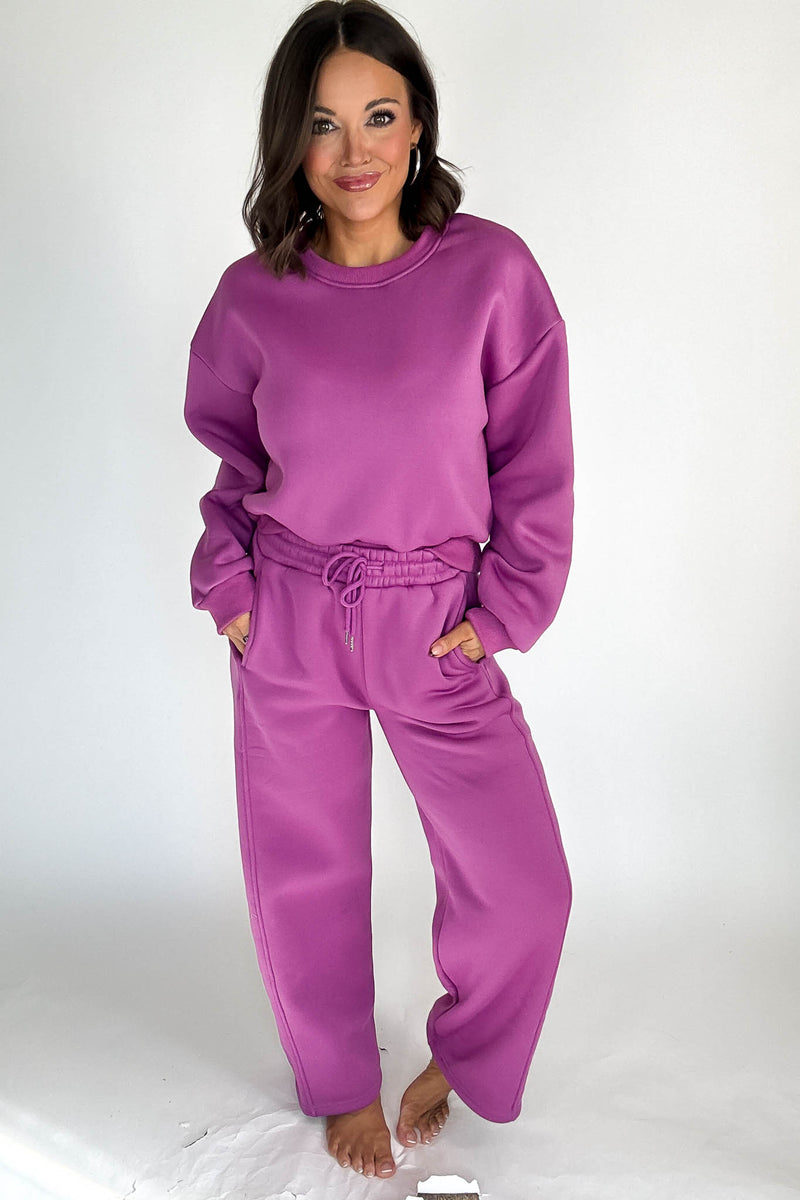 Cozy Grape Sweatshirt Top