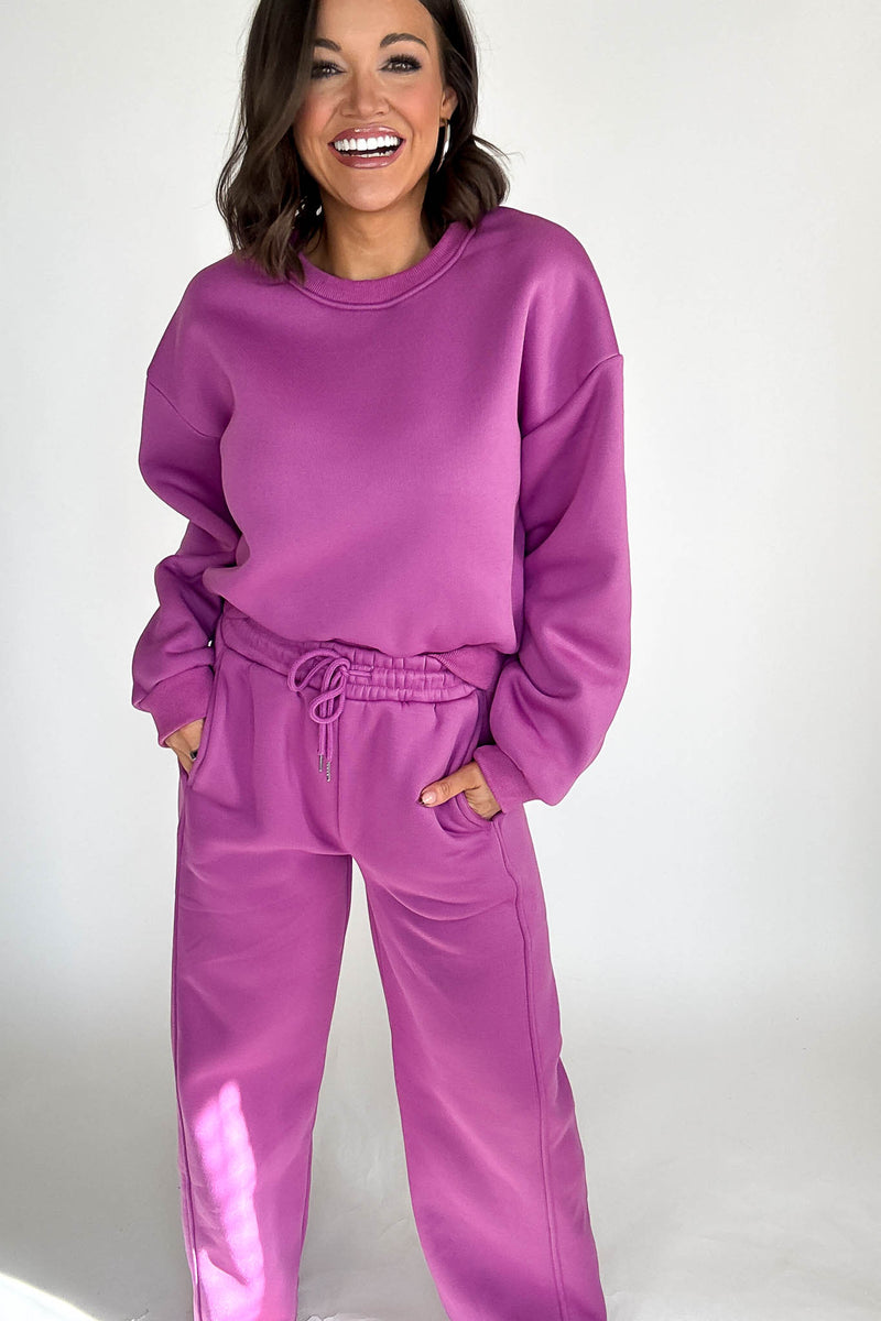 Cozy Grape Sweatshirt Top