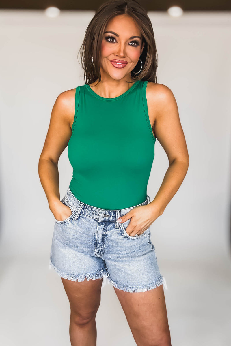 Caylie Kelly Green Bodysuit