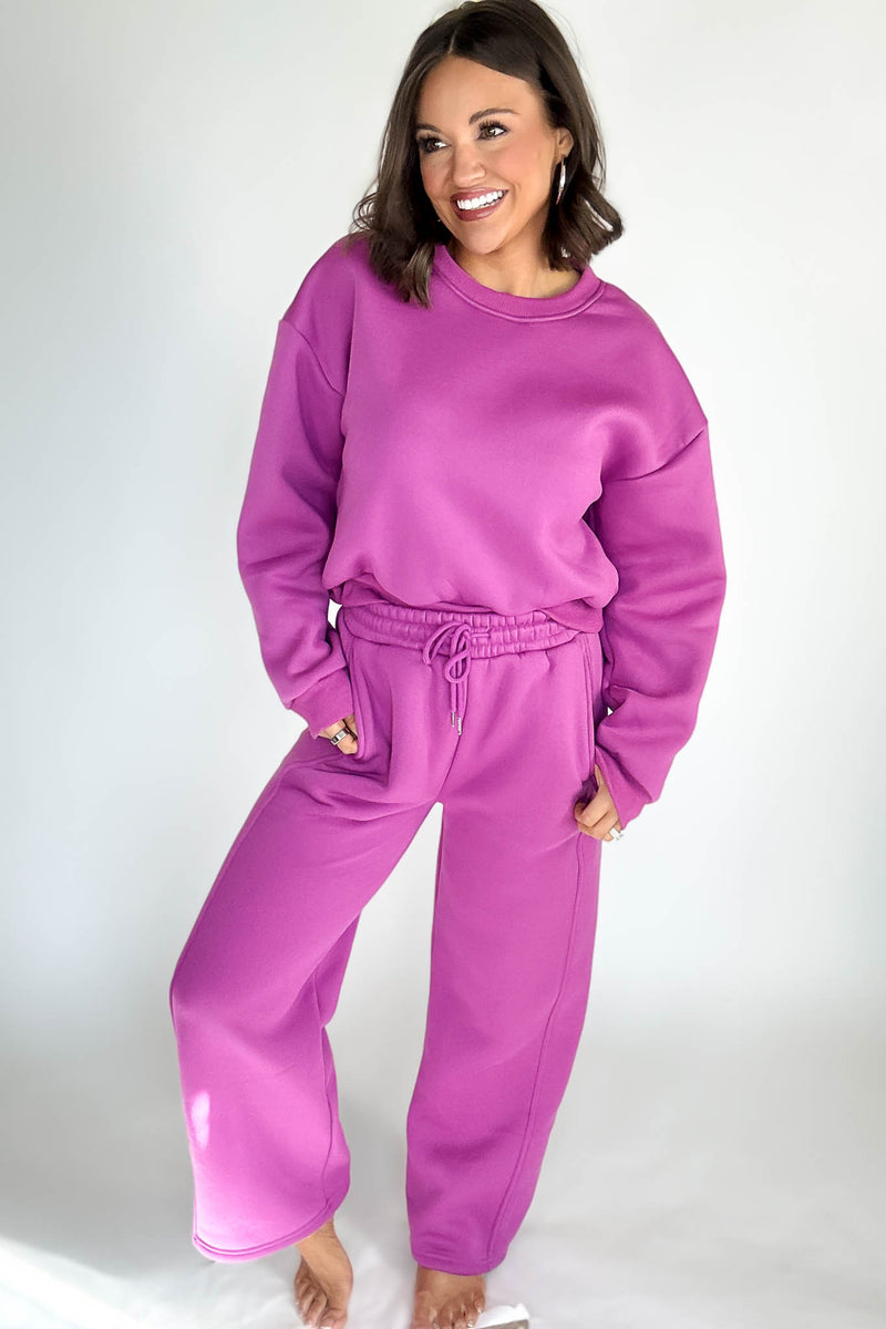 Cozy Grape Sweatshirt Top