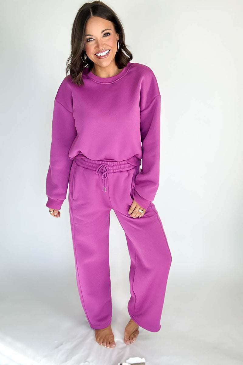 Cozy Grape Sweatshirt Top