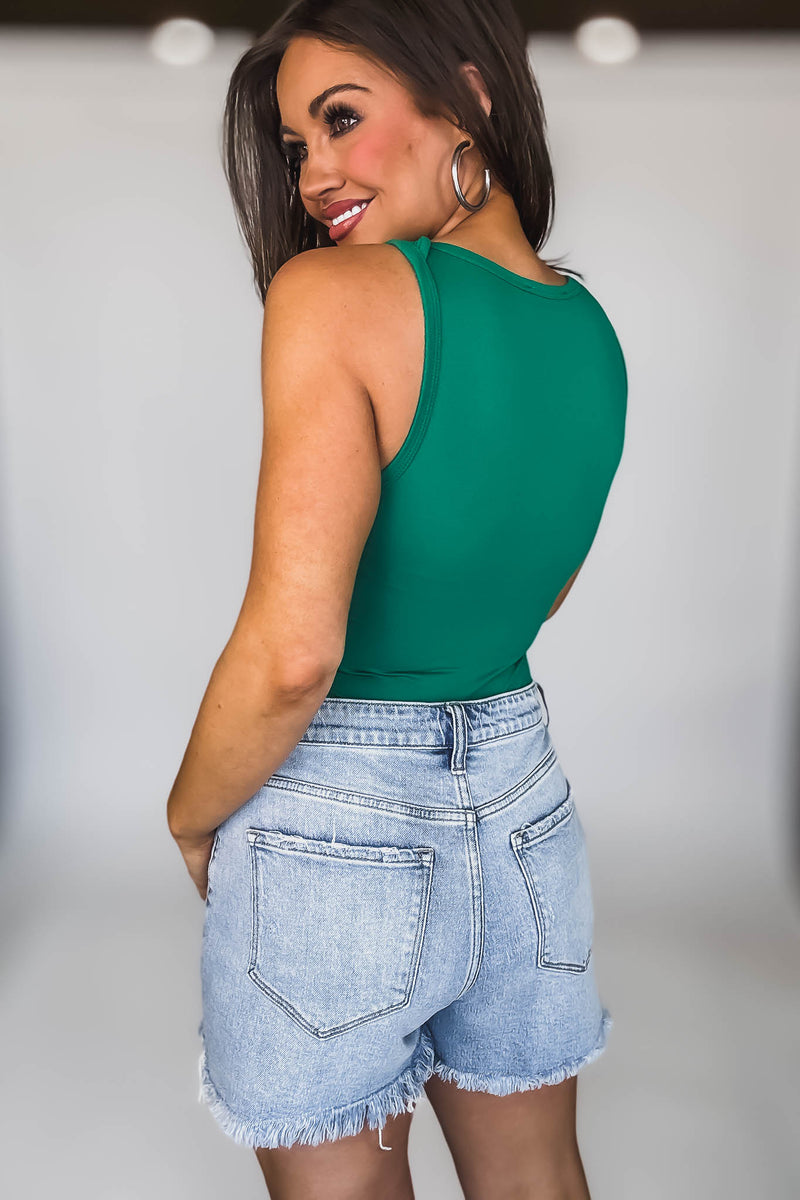 Caylie Kelly Green Bodysuit